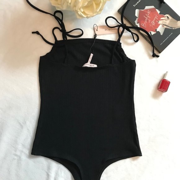 XS BCBGeneration TIE-STRAP THONG BODYSUIT - Picture 4 of 10